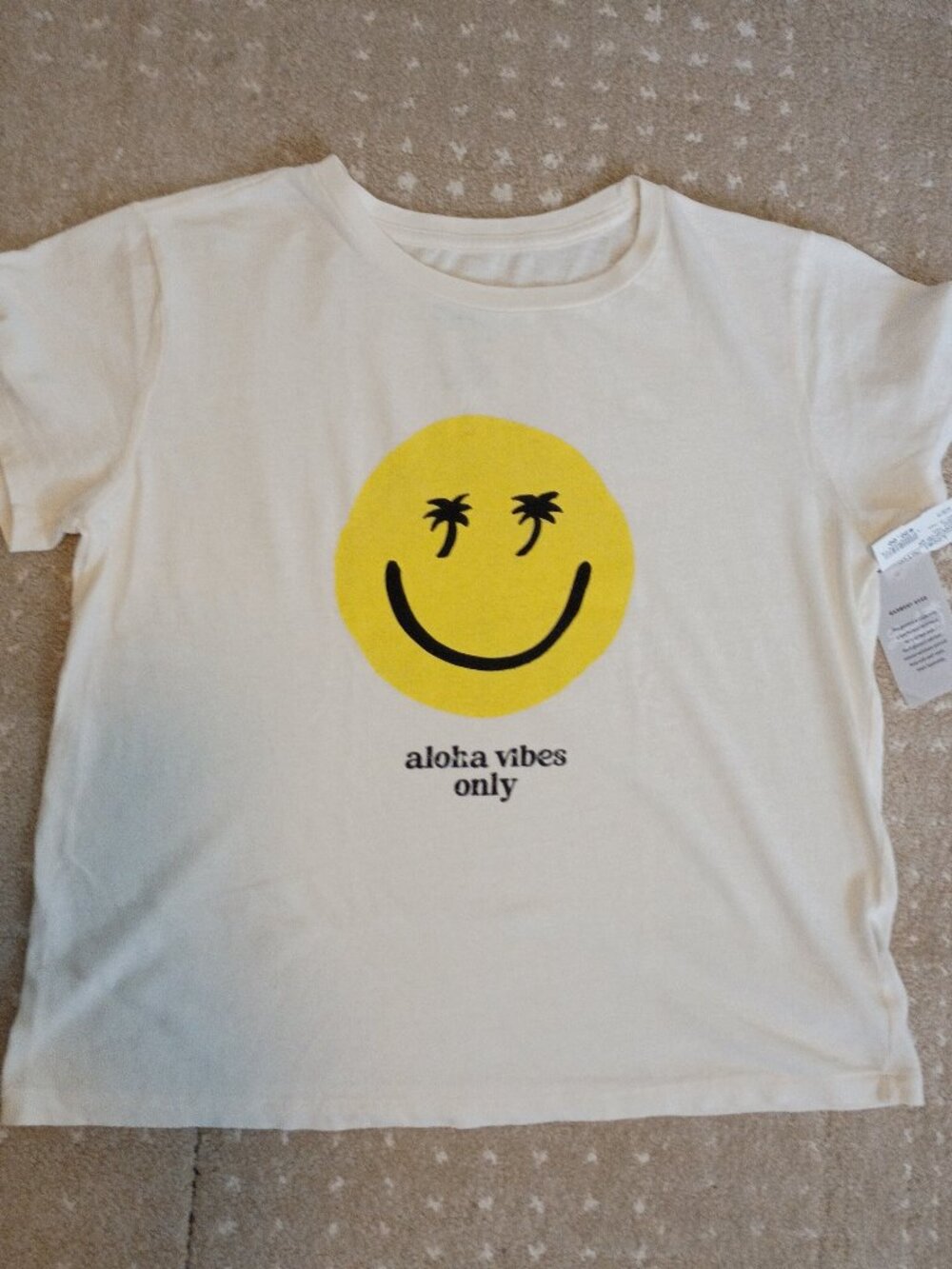 Boxy Happy Face Tee